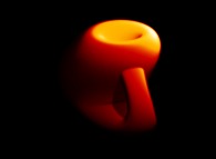 Artistic view of the Klein bottle 