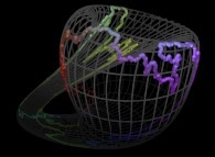 Bidimensional closed pseudo-self-avoiding brownian motion on the Klein bottle 