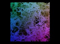 Heterogeneous -tridimensional fractal field- random meshing of a cube 