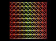 A periodical tiling of the plane using isosceles right angled triangles 