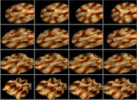Rotation about the Y (vertical)axis of a tridimensional representation of a quadridimensional Calabi-Yau manifold that can also be viewed as a set of 4x3 stereograms 