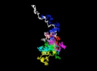 The 51.982 first digits of the 'prime' Champernowne number (=0.2 3 5 7 11 13 17 19 23 29...)displayed as a 'relative' bidimensional random walk 