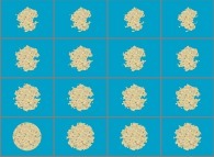 Erosion of a bidimensional random (with large scale correlations)island 