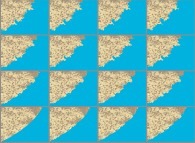 Erosion of a bidimensional random (with small and large scale correlations)medium 