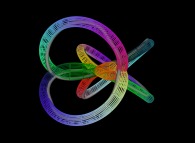 An helix on a 'tridimensional epicycloïdal' pseudo-torus 