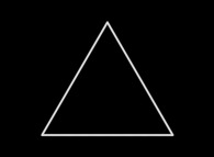 An equilateral triangle 