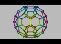 The truncated regular Icosahedron or again the spherical Fullerene Molecule containing 60 Carbon atoms 