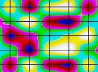 The iterative process used to generate bidimensional fractal fields (medium mesh)