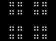 An arbitrary square bidimensional fractal Dendrite -iteration 3- 