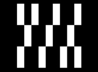 An arbitrary square bidimensional fractal Dendrite -iteration 1- 