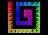 An arbitrary square bidimensional fractal Dendrite -iteration 1- 