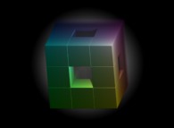A Fractal Cube: the Menger Sponge -iteration 0- 