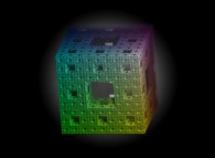 A Fractal Cube: the Menger Sponge -iteration 3- 