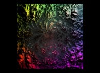 Tridimensional 'smooth' fractal surface with a (4xO+1)/(1xO-1) conformal transformation in the octonionic space -tridimensional cross-section- 