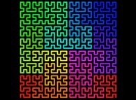 Bidimensional Hilbert Curve -iteration 5- 