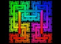 Bidimensional Hilbert Curve -iterations 1 to 5- 