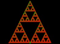 A bidimensional Sierpinski 'carpet' computed by means of an 'Iterated Function System' -IFS- 