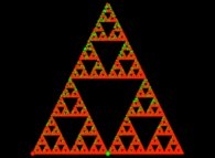 A bidimensional Sierpinski 'carpet' computed by means of an 'Iterated Function System' -IFS-