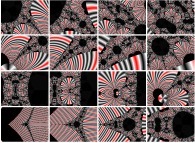 Bidimensional zoom in on the Z=Gamma(Z)iteration with display of the arguments