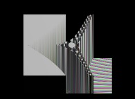 Tridimensional display of the Z=Gamma(Z)iteration inside [-20.0,+20.0]x[-20.0,+20.0] 
