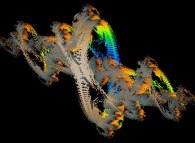 A quaternionic Julia set -tridimensional cross-section- 