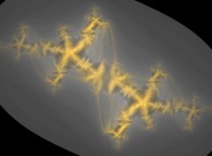 A quaternionic Julia set -tridimensional cross-section-