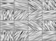 Filtrage gaussien anisotrope de Fourier d'un champ aléatoire avec rotation de 2.pi du noyau 