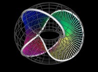 3-foil torus knot on its torus 