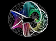 5-foil torus knot on its torus 