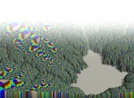 Tridimensional visualization of the Mandelbrot set with mapping of the arguments 