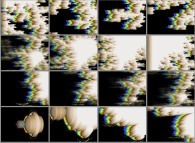 Zoom in on the quaternionic Mandelbrot set -tridimensional cross-sections-