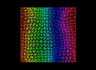 Double random triangulation of a square -18x18- 