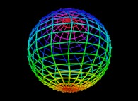Random quadrangulation of the surface of a sphere -18x18- 
