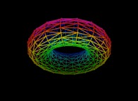 Simple random triangulation of the surface of a torus -18x18- 