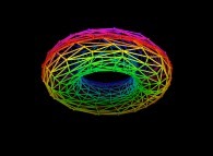 Double random triangulation of the surface of a torus -18x18- 