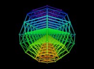 Regular quadrangulation of the volume of a sphere -8x8x8- 