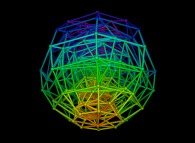 Random quadrangulation of the volume of a sphere -8x8x8- 