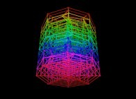 Random quadrangulation of the volume of a cylinder -8x8x8- 