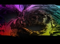 Close-up on a foggy pseudo-quaternionic Mandelbrot set with a 1/O conformal transformation in the octonionic space -tridimensional cross-section- 