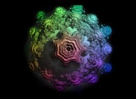 A pseudo-octonionic Mandelbrot set (a 'MandelBulb')-tridimensional cross-section- 