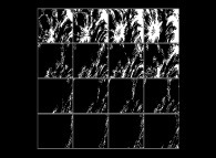 Close-up on a pseudo-octonionic Mandelbrot set (a 'Mandelbulb')-sixteen bidimensional cross-sections- 