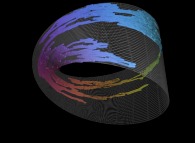 Bidimensional brownian motion on the Möbius strip 