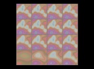 Wavelet reconstruction of a bidimensional fractal field using the 16 first dilatations 