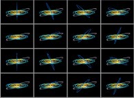 The journey of an Earth-like planet (dark blue)between Saturn and Uranus 