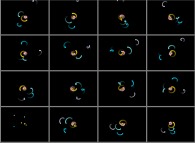 N-body problem integration (N=10)displaying the actual Solar System during one plutonian year -gravity center of the 9 planets point of view- 
