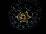 N-body problem integration (N=10)displaying the actual Solar System during one plutonian year -Jupiter point of view- 