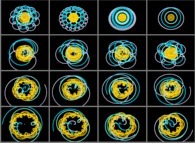 Simulation of 'from Pluto to the Sun' with pure uniform circular motions (linear scales)