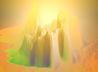 Mystery mountain at sunrise 