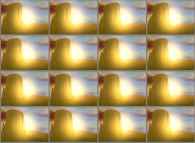 A set of 4x3 stereograms of a few Monument Valleys at sunset 
