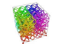 A tridimensional Peano-like curve defined with {X<SUB>3</SUB>(...),Y<SUB>3</SUB>(...),Z<SUB>3</SUB>(...)} and based on an 'open' 3-foil torus knot -iteration 3- 